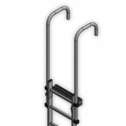 HAILO PROFESSIONAL Hailo Ausstiegsholmbügel Gebogen Für Steigleitern Typ ALO, 72x25mm Aus Aluminium