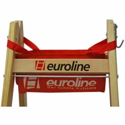 Euroline Holz Sprossenstehleiter Mit Comfort-Breitsprossen Und Eimerhaken 2x5 Sprossen -Leitern Verkaufsladen 16941562 3