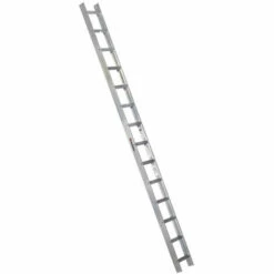 Euroline Premium Kaminkehrerleiter 14 Sprossen Alu Natur