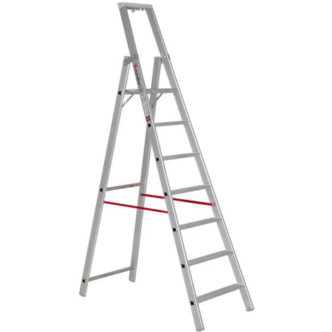 Euroline 22577 Stufenstehleiter Mit Sicherheitsbrücke 7 Stufen 1 Euroline 22577 Stufenstehleiter Mit Sicherheitsbrücke 7 Stufen
