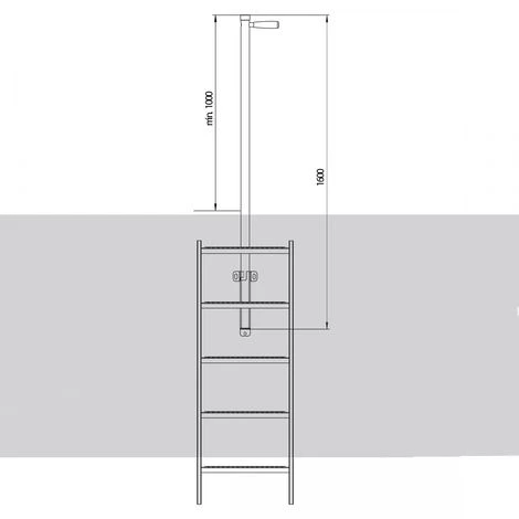HAILO PROFESSIONAL Hailo Einholm- Einstiegshilfe Versenkbar 44x44mm Typ 200 Edelstahl 1.4571/ASTM316ti 3 HAILO PROFESSIONAL Hailo Einholm- Einstiegshilfe Versenkbar 44x44mm Typ 200 Edelstahl 1.4571/ASTM316ti – Bild 3