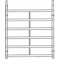 Euroline 6-Sprossenrahmen 1,50m