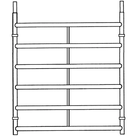 Euroline 6-Sprossenrahmen 1,50m 1 Euroline 6-Sprossenrahmen 1,50m