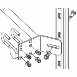 HAILO PROFESSIONAL Hailo H-50 Halterung Am Steigbügel Mit Aufkantung Aus Stahl