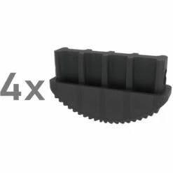 G&UUML;NZBURGER STEIGTECHNIK Günzburger Innenschuh Für Vollkunststoffleiter 98x25mm 4 Stück