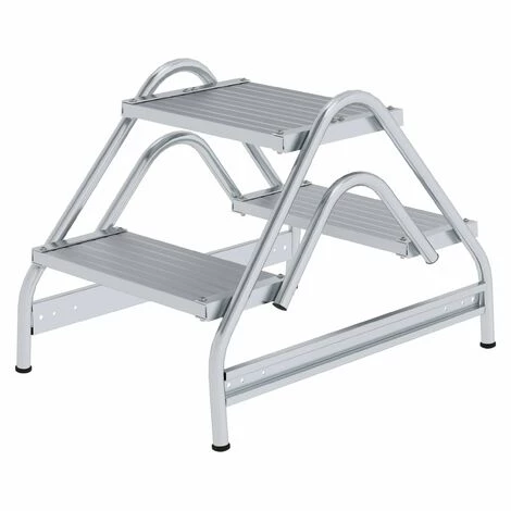 GÜNZBURGER STEIGTECHNIK Günzburger Aluminium Arbeitspodest 2x2 Stufen 1 GÜNZBURGER STEIGTECHNIK Günzburger Aluminium Arbeitspodest 2x2 Stufen