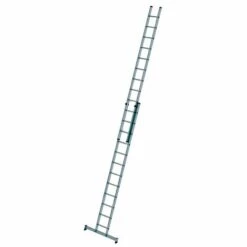G&UUML;NZBURGER STEIGTECHNIK Günzburger Schiebeleiter Mit Traverse 2x11 Sprossen