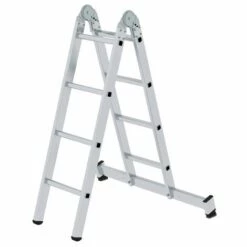 GÜNZBURGER STEIGTECHNIK Günzburger Gelenk-Klappleiter Mit Nivello® Traverse 2x4 Sprossen