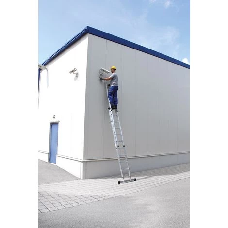 GÜNZBURGER STEIGTECHNIK Günzburger Schiebeleiter Mit Traverse 2x8 Sprossen 2 GÜNZBURGER STEIGTECHNIK Günzburger Schiebeleiter Mit Traverse 2x8 Sprossen – Bild 2