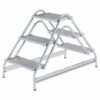 G&UUML;NZBURGER STEIGTECHNIK Günzburger Aluminium Arbeitspodest 2x3 Stufen