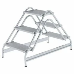GÜNZBURGER STEIGTECHNIK Günzburger Aluminium Arbeitspodest 2x3 Stufen