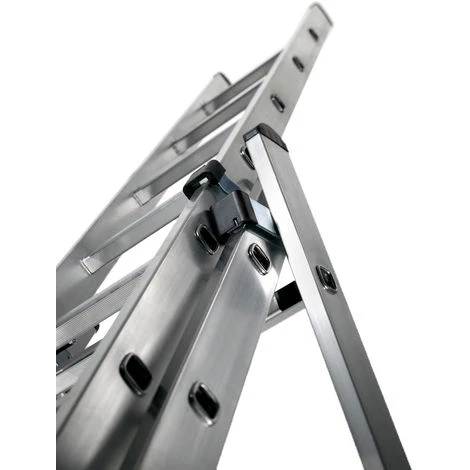 GÜNZBURGER STEIGTECHNIK Günzburger Mehrzweckleiter Mit Nivello® Traverse 3x12 Sprossen 4 GÜNZBURGER STEIGTECHNIK Günzburger Mehrzweckleiter Mit Nivello® Traverse 3x12 Sprossen – Bild 4
