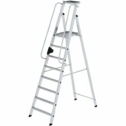 GÜNZBURGER STEIGTECHNIK Günzburger Aluminium-Stehleiter 8 Stufen