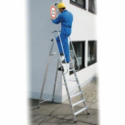 G&UUML;NZBURGER STEIGTECHNIK Günzburger Aluminium-Stehleiter 8 Stufen -Leitern Verkaufsladen 17402736 3