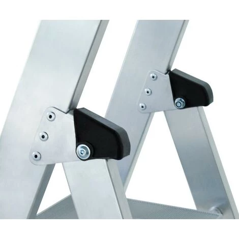 GÜNZBURGER STEIGTECHNIK Günzburger Aluminium-Stehleiter Mit Rollen Und Griff 8 Stufen 2 GÜNZBURGER STEIGTECHNIK Günzburger Aluminium-Stehleiter Mit Rollen Und Griff 8 Stufen – Bild 2