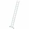 G&UUML;NZBURGER STEIGTECHNIK Günzburger Anlegeleiter Mit Nivello-Traverse 14 Sprossen
