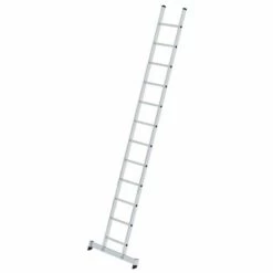 G&UUML;NZBURGER STEIGTECHNIK Günzburger Anlegeleiter Mit Nivello-Traverse 12 Sprossen