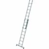 G&UUML;NZBURGER STEIGTECHNIK Günzburger Schiebeleiter Mit Nivello-Traverse 2x8 Sprossen