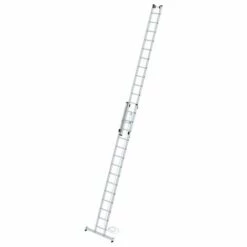 G&UUML;NZBURGER STEIGTECHNIK Günzburger Seilzugleiter Mit Nivello-Traverse 2x14 Sprossen