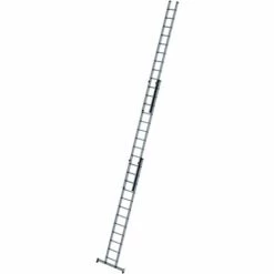 G&UUML;NZBURGER STEIGTECHNIK Günzburger Schiebeleiter Mit Nivello-Traverse 3x12 Sprossen