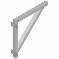 G&UUML;NZBURGER STEIGTECHNIK Günzburger Dreieckskonsole 1000mm Stufenbreite