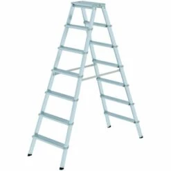 GÜNZBURGER STEIGTECHNIK Günzburger Stufenstehleiter ML 2x7 Stufen