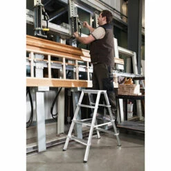 G&UUML;NZBURGER STEIGTECHNIK Günzburger Stufenstehleiter ML 2x7 Stufen -Leitern Verkaufsladen 17404411 3