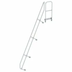 G&UUML;NZBURGER STEIGTECHNIK Günzburger Handlauf Für Treppe 60° Mit Plattform, 13 Stufen