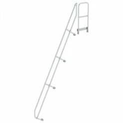 G&UUML;NZBURGER STEIGTECHNIK Günzburger Handlauf Für Treppe 60° Mit Plattform, 15 Stufen
