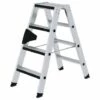 G&UUML;NZBURGER STEIGTECHNIK Günzburger Stehleiter Beidseitig Begehbar Mit Relax-step 2x4 Stufen