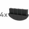 G&UUML;NZBURGER STEIGTECHNIK Günzburger Innenschuh Für Vollkunststoffleiter 73x25mm 4 Stück