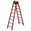 G&UUML;NZBURGER STEIGTECHNIK Günzburger Vollkunststoff Stehleiter Beidseitig Begehbar 2x8 Sprossen