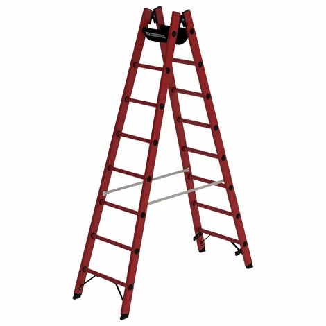 GÜNZBURGER STEIGTECHNIK Günzburger Vollkunststoff Stehleiter Beidseitig Begehbar 2x8 Sprossen 1 GÜNZBURGER STEIGTECHNIK Günzburger Vollkunststoff Stehleiter Beidseitig Begehbar 2x8 Sprossen