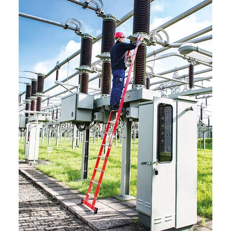 GÜNZBURGER STEIGTECHNIK Günzburger Kunststoff-Anlegeleiter Mit Standardtraverse 14 Sprossen 2 GÜNZBURGER STEIGTECHNIK Günzburger Kunststoff-Anlegeleiter Mit Standardtraverse 14 Sprossen – Bild 2