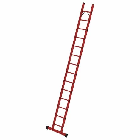 GÜNZBURGER STEIGTECHNIK Günzburger Vollkunststoff-Anlegeleiter Mit Traverse 14 Sprossen 1 GÜNZBURGER STEIGTECHNIK Günzburger Vollkunststoff-Anlegeleiter Mit Traverse 14 Sprossen