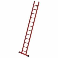 GÜNZBURGER STEIGTECHNIK Günzburger Vollkunststoff-Anlegeleiter Mit Traverse 12 Sprossen