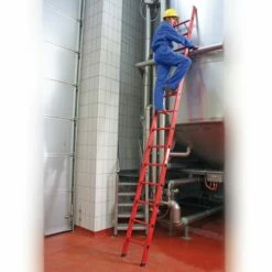 G&UUML;NZBURGER STEIGTECHNIK Günzburger Vollkunststoff-Anlegeleiter Mit Traverse 12 Sprossen -Leitern Verkaufsladen 17405147 3