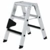 G&UUML;NZBURGER STEIGTECHNIK Günzburger Stehleiter Beidseitig Begehbar Mit Clip-step 2x3 Stufen