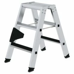 GÜNZBURGER STEIGTECHNIK Günzburger Stehleiter Beidseitig Begehbar Mit Clip-step 2x3 Stufen