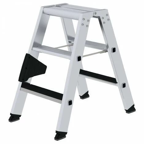 GÜNZBURGER STEIGTECHNIK Günzburger Stehleiter Beidseitig Begehbar Mit Clip-step 2x3 Stufen 1 GÜNZBURGER STEIGTECHNIK Günzburger Stehleiter Beidseitig Begehbar Mit Clip-step 2x3 Stufen