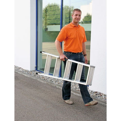 GÜNZBURGER STEIGTECHNIK Günzburger Stehleiter Beidseitig Begehbar Mit Clip-step 2x3 Stufen 2 GÜNZBURGER STEIGTECHNIK Günzburger Stehleiter Beidseitig Begehbar Mit Clip-step 2x3 Stufen – Bild 2