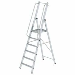 G&UUML;NZBURGER STEIGTECHNIK Günzburger ML Bauleiter Aluminium-Stufenstehleiter 6 Stufen