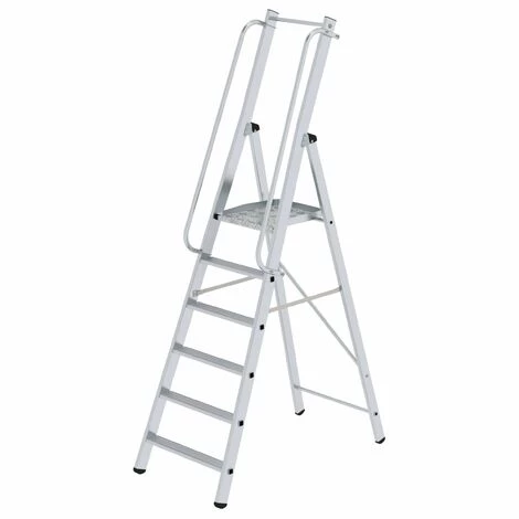 GÜNZBURGER STEIGTECHNIK Günzburger ML Bauleiter Aluminium-Stufenstehleiter 6 Stufen 1 GÜNZBURGER STEIGTECHNIK Günzburger ML Bauleiter Aluminium-Stufenstehleiter 6 Stufen