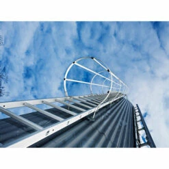 G&UUML;NZBURGER STEIGTECHNIK Günzburger Ortsfeste Steigleitern Ohne Rückenschutz Stahl Verzinkt, 4,76m SH -Leitern Verkaufsladen 17405483 3