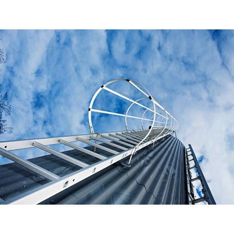 GÜNZBURGER STEIGTECHNIK Günzburger Ortsfeste Steigleitern An Maschinellen Anlagen Stahl Verzinkt, 4,76m SH 3 GÜNZBURGER STEIGTECHNIK Günzburger Ortsfeste Steigleitern An Maschinellen Anlagen Stahl Verzinkt, 4,76m SH – Bild 3