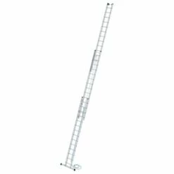 G&UUML;NZBURGER STEIGTECHNIK Günzburger Seilzugleiter Mit Traverse 3x14 Sprossen