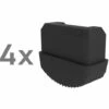 G&UUML;NZBURGER STEIGTECHNIK Günzburger Innenschuh Für Podestleiter Elektrisch Ableitfähig 59x26mm 4 Stück