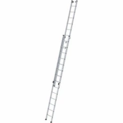 G&UUML;NZBURGER STEIGTECHNIK Günzburger Seilzugleiter 2-teilig Ohne Traverse 2x14 Sprossen