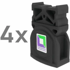 GÜNZBURGER STEIGTECHNIK Günzburger Nivello Leiterschuh 98x25mm 4 Stück