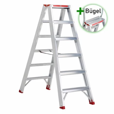 Altrex Sierra Beidseitig Begehbare Stufenstehleiter SDO 6 Stufen Mit Bügel 1 Altrex Sierra Beidseitig Begehbare Stufenstehleiter SDO 6 Stufen Mit Bügel